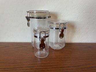 Airtight Plastic Canister Food Storage Set of 3