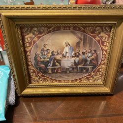 Last Supper Picture In Frame 