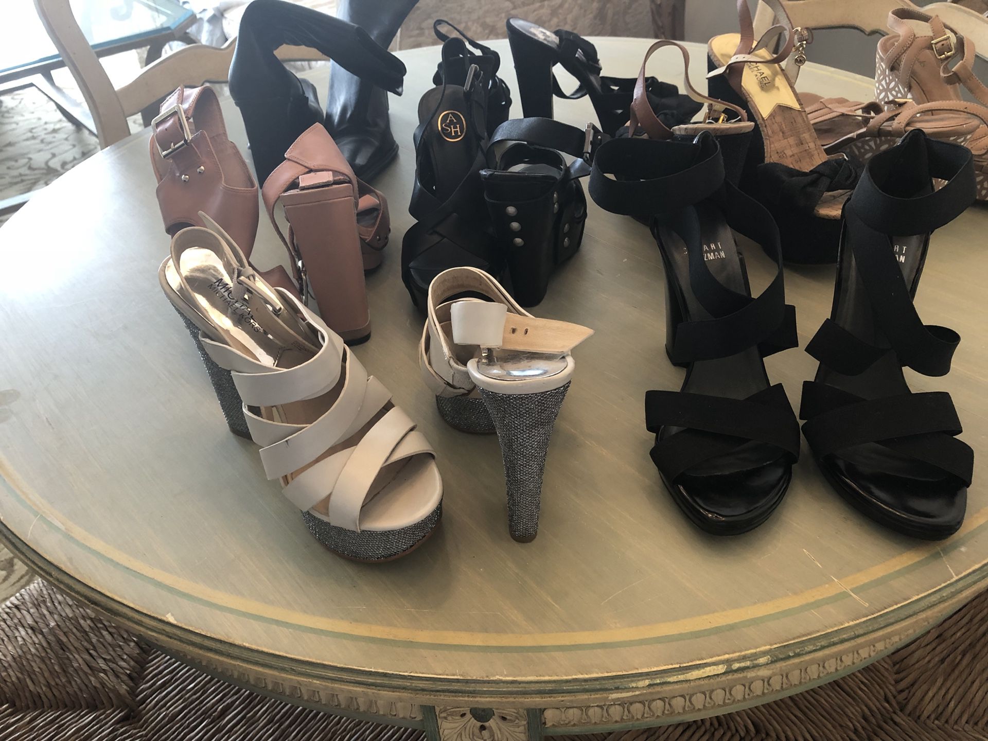 8 pairs of Designer Shoes Stuart Weizmann , Michael Kors