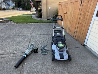 Ego 56V Mower, Battery And Blower