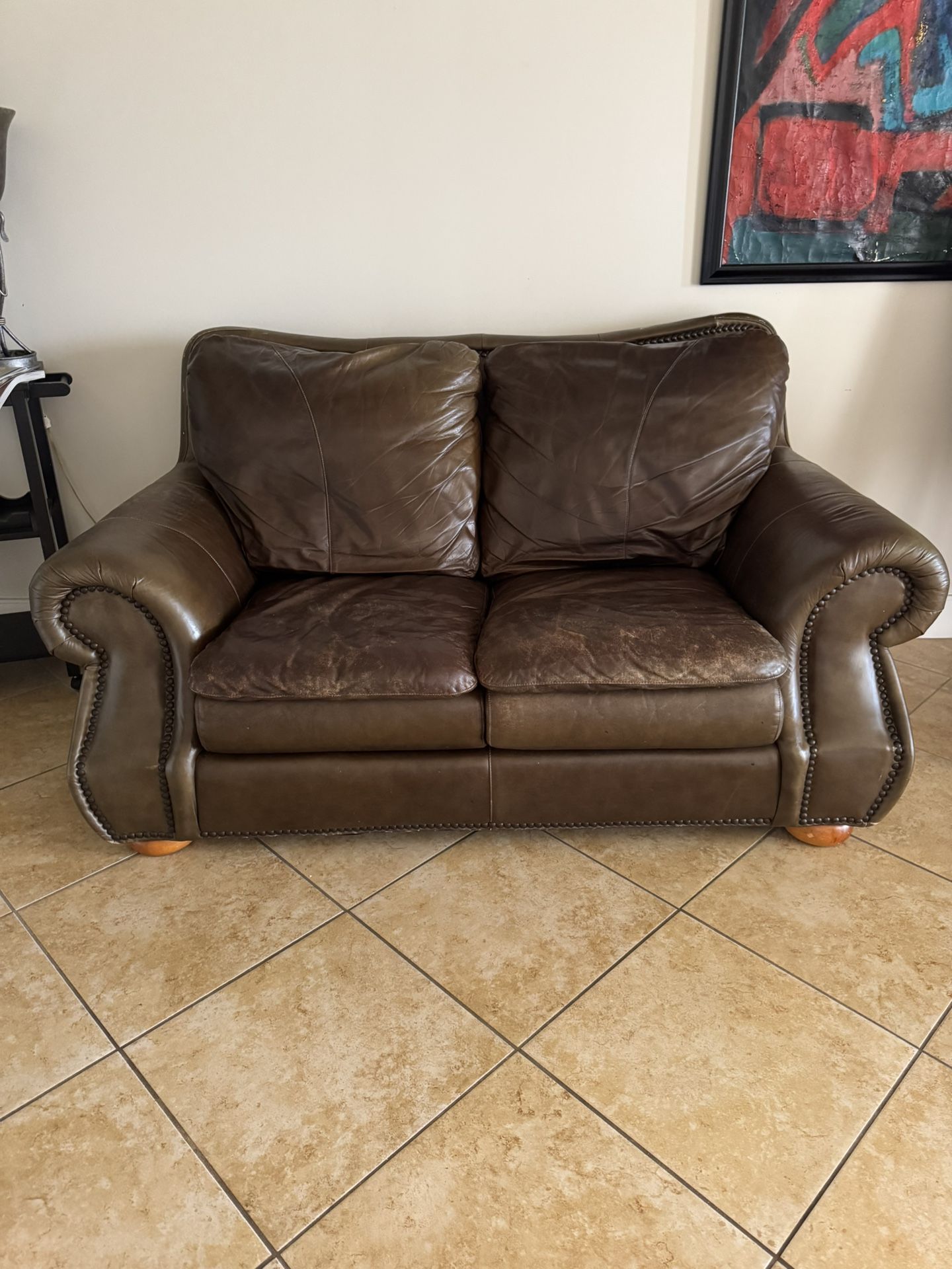 Real Leather Sofa