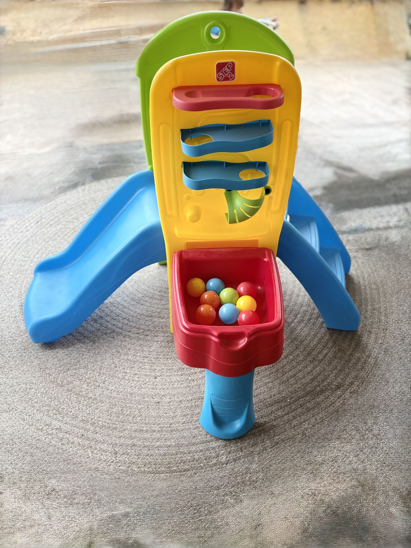 Step2 Play Ball Fun Climber, Kids Outdoor/Indoor Playset, Backyard Playground Set, Slide, Ladder, Ball Drop Maze, Outside Jungle Gym, For Toddlers 1.5
