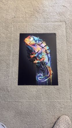 Metal Chameleon Wall Art