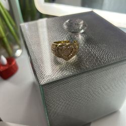 Princess Ring Silver 9.25 Size 10