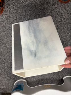 Marble trash can