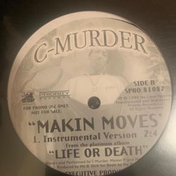 C-Murder - Makin’ Moves 12” Vinyl Record Classic Down South Rap