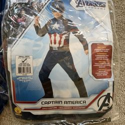 Captain America Costume (Kids Small)