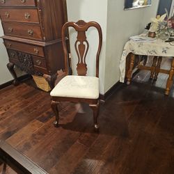 6 Cherry Wood Dining Chairs