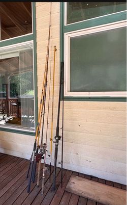 7- Fishing poles