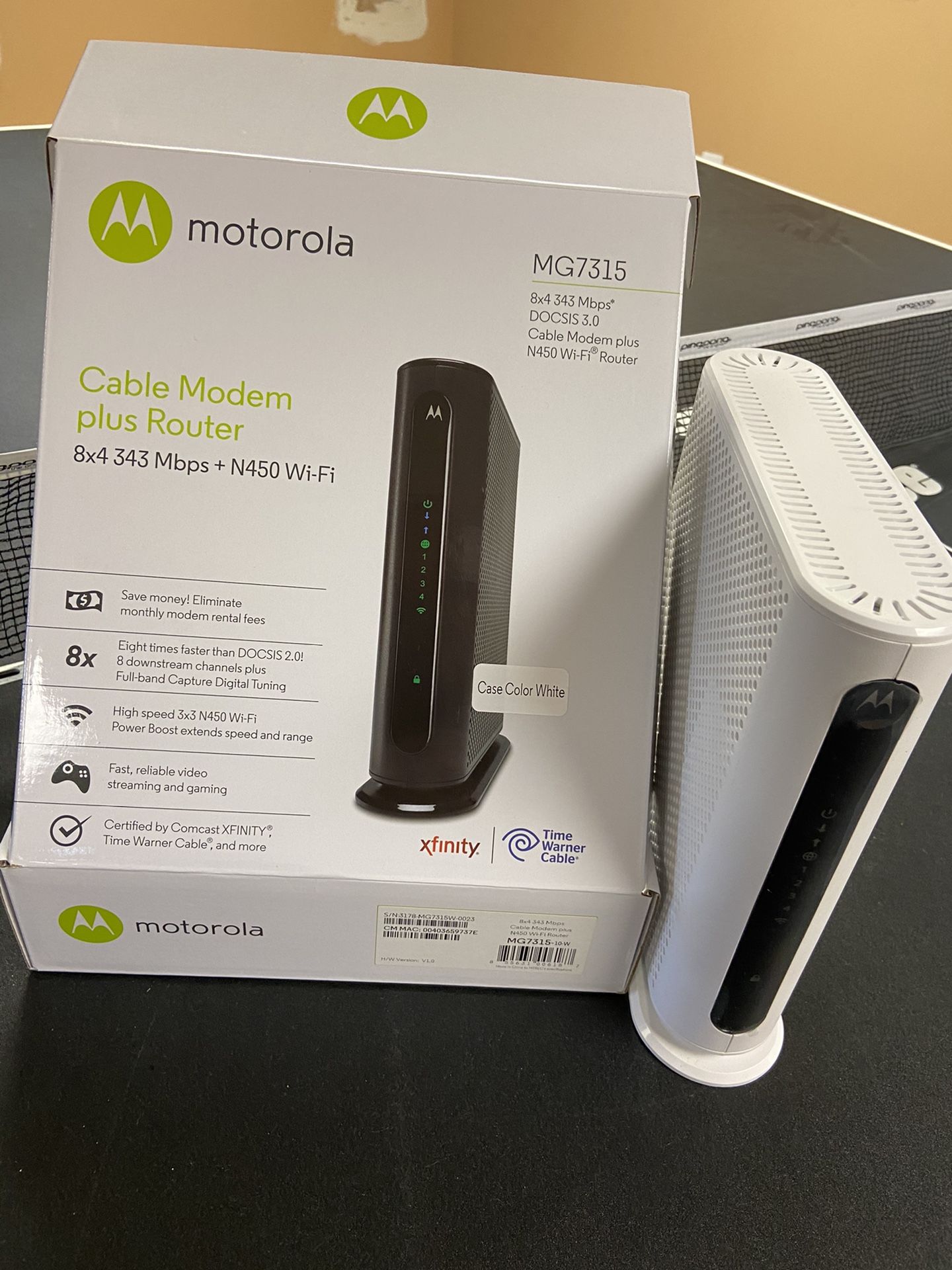 Motorola MG7315 Comcast Modem