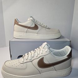 Size 15 - Nike Air Force 1 '07 Low Pearl White British Tan