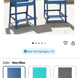 Brand New In Box Tall Chairs