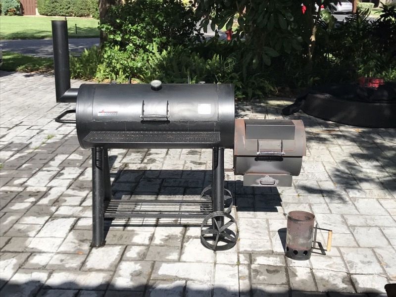 Brinkmann Trailmaster Limited Edition Smoker and Grill with Coal Start and Cover