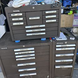 Kennedy TOOL BOX 21  Drawers 31D By 43 L SellTogether, Bottom And Top Two Pieces