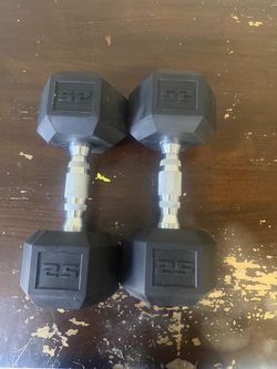 Dumbells 2x 25lbs