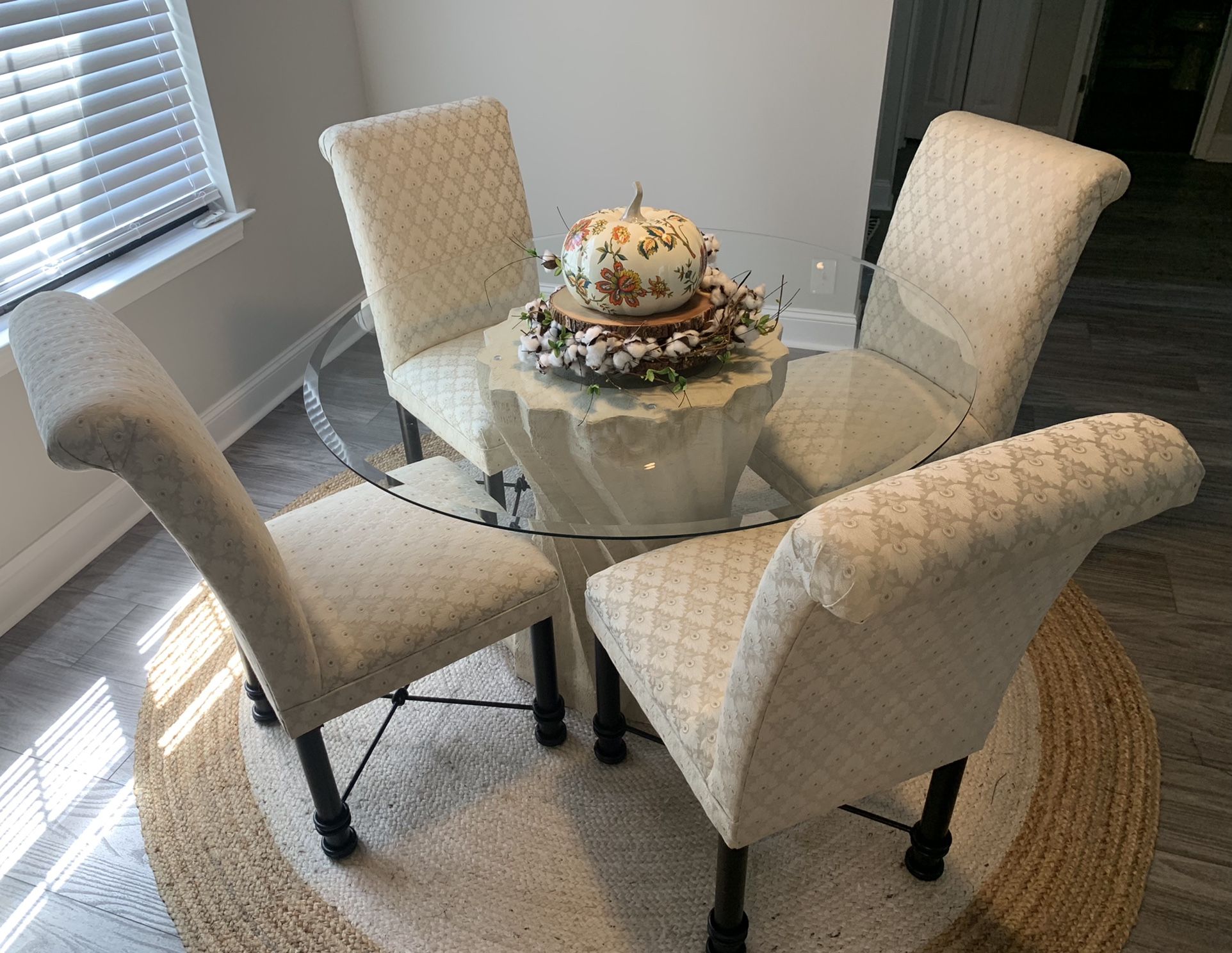 Glass Top Table & Chairs