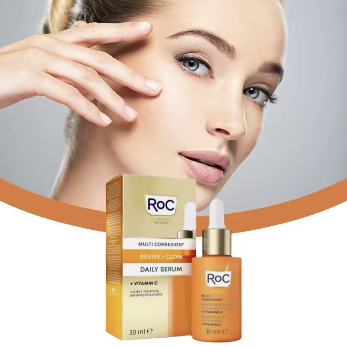 RoC Multi Correxion Revive + Glow Daily Serum Facial Serum, 1.0 fl.oz