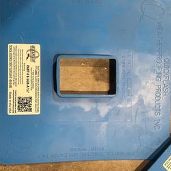 eletrical single gang box flashing panel