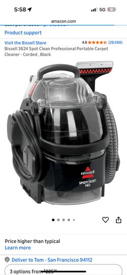 Bissell spot cleaner carpet cleaner