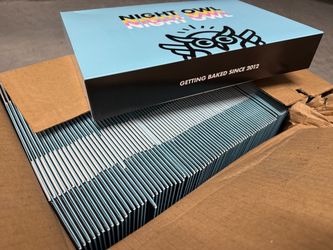 Night Owl Branded Bulk Flat Boxes free boxes