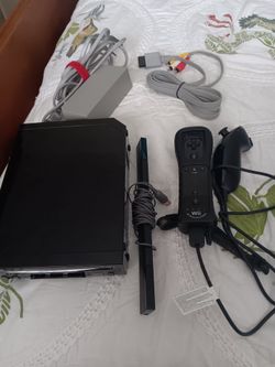 Nintendo Wii black console rvl-101