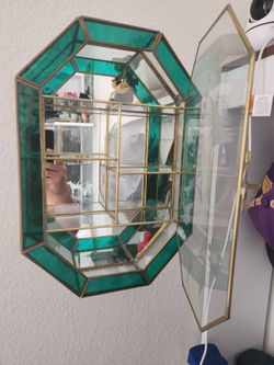 Jade glass display/ beautiful piece