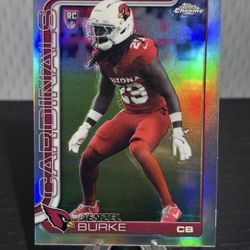 #368 Denzel Burke 2025 Topps Chrome - Refractor Rookie