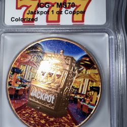 ICG Graded 1oz Copper Round