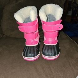 Sorel Little Girl Pink Snow Boots *new