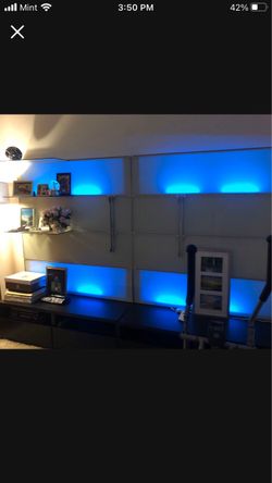 Frosted glass backsplash