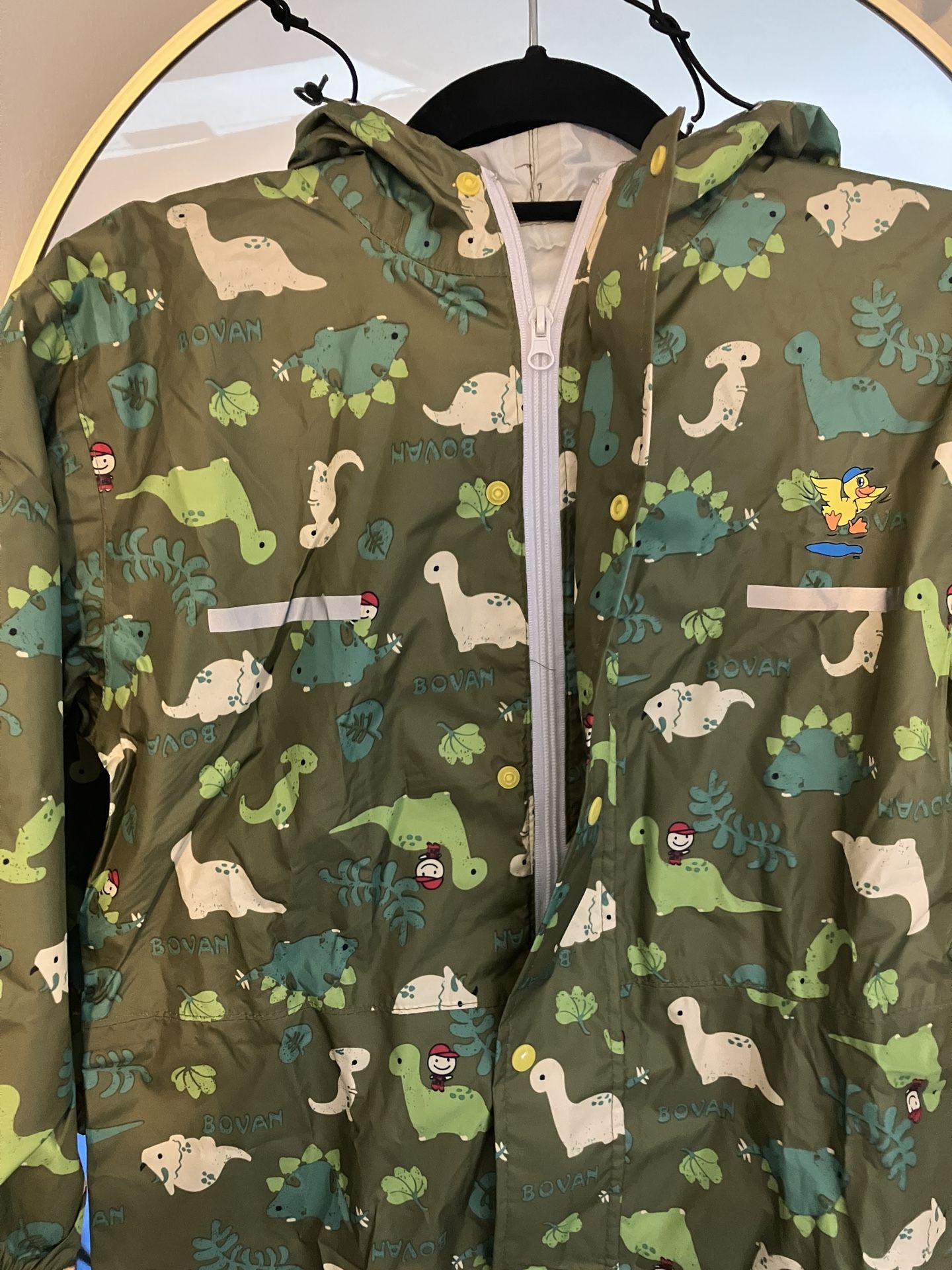 Dino Print One piece Rain And Trail Suit