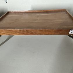 Wood bed tray