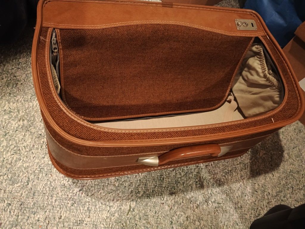 Vintage Suitcase Brown Luggage