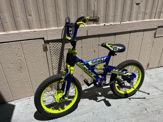 nice kids bike everything work good tires size 16 “ for kids 5 to 8 years old