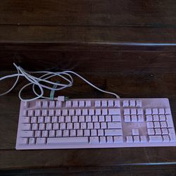 Razer Huntsman Quartz Pink Full Size Gaming Keyboard RGB Opto Mechanical USB