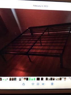 King size metal bed frame