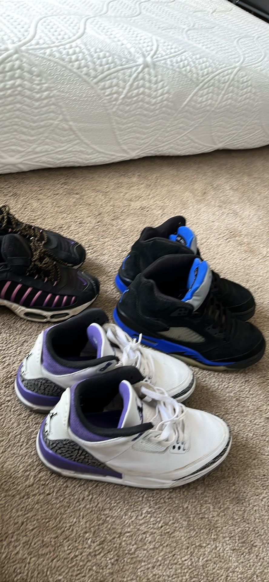 Jordan 3s , 5s, And Air maxes