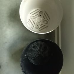 12" -2pc. Self Watering Planters- Blk & Gray 