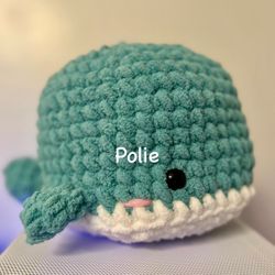 🐳 Jumbo Whale Crochet Plush – Handmade Ocean Buddy – $50