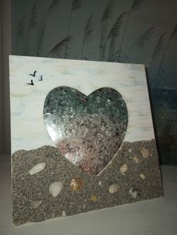 Nautical Sea Glass Picture
