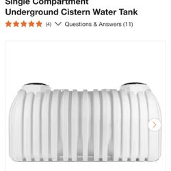 1700 Gal. White Polyethylene Underground Cistern Water Tank
