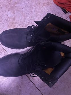 Timberland Black Lace-Up Boots Size 11