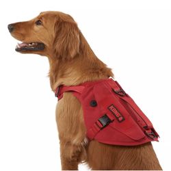 NEW FROM KONG ULTRA DURABLE TACTICAL VEST HARNESS - RED - SIZE Small