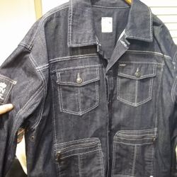 BLACK MEN'S  VINTAGE DENIM JACKET