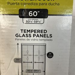 Shower Door  Delta Frameless Frosted Tranquility .