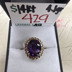 Purple Stone Ring 