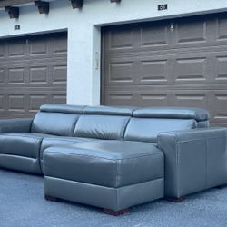 Couch/Sofa Sectional - Leather - Recliners - Gray - Delivery Available 🚛