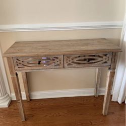 Rustic Wood Console Table 