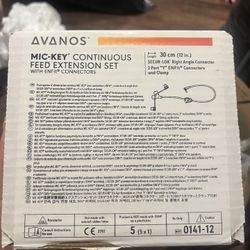 Mic Key Continuous Feed Extension Set With Enfit Connectors 