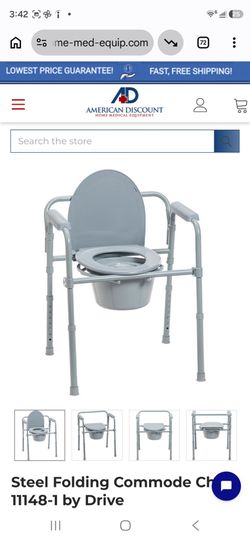 NEW Folding Commode handicap Potty